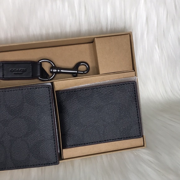Coach Boxed 3 In 1 Wallet Gift Set In Signature Canvas - Picture 7 of 12